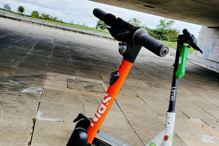 Spin and Lime e-scooters in Milton Keynes