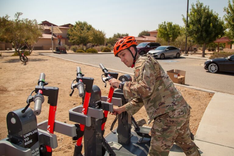 Bird scooters at Edwards Air Force base