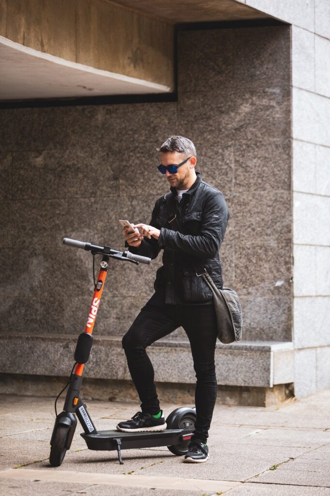 Spin e-scooter in MIlton Keynes