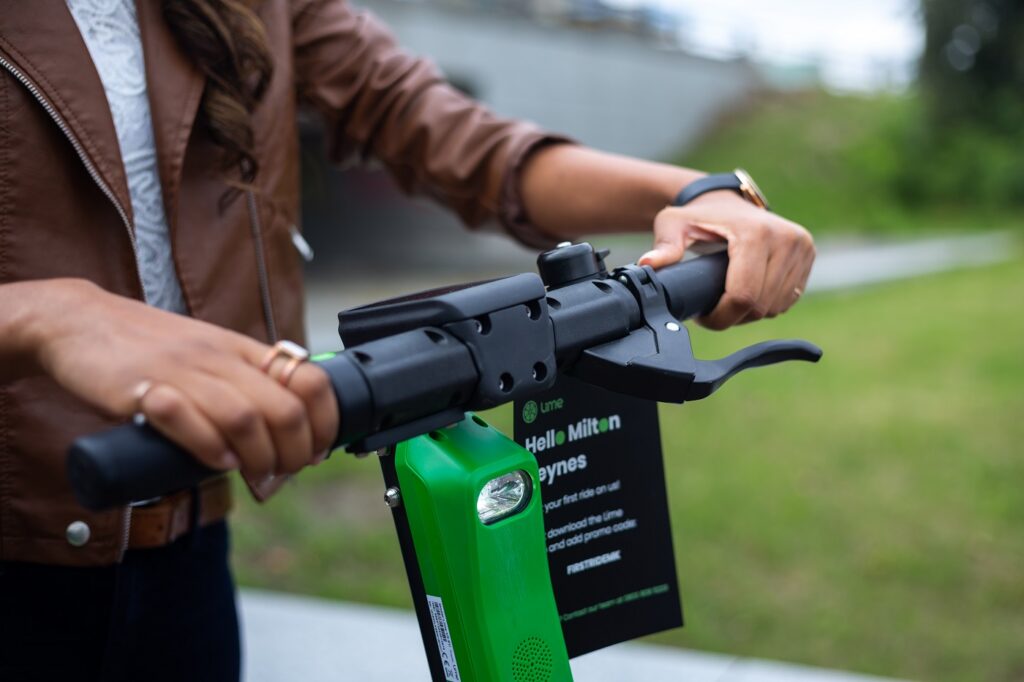 Lime e-scooter in Milton Keynes