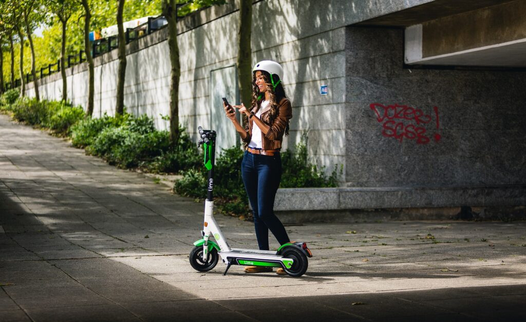 Lime e-scooter in Milton Keynes