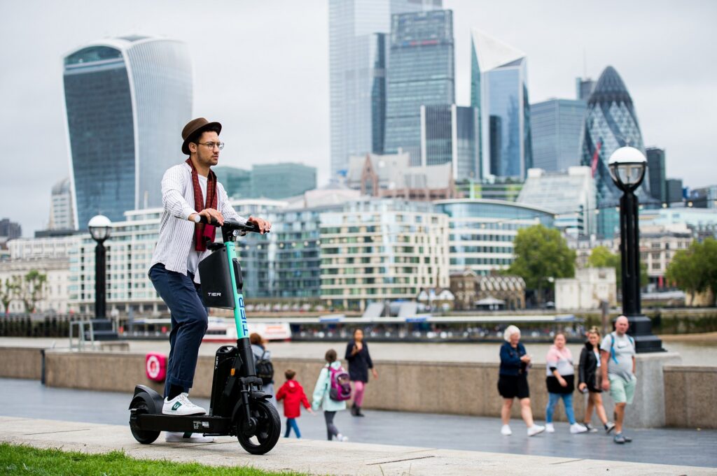 Tier Four electric scooter in London