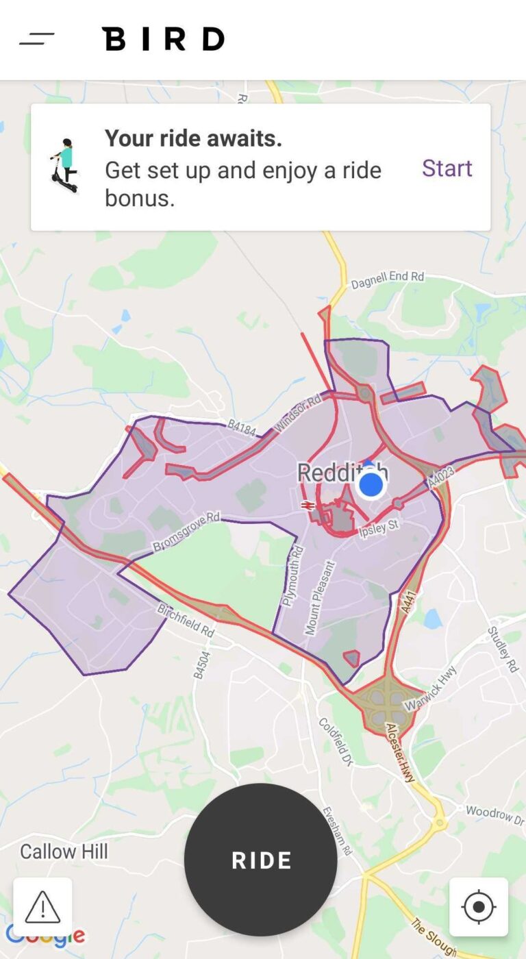 Bird geofence in redditch