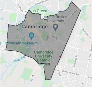 Cambridge map