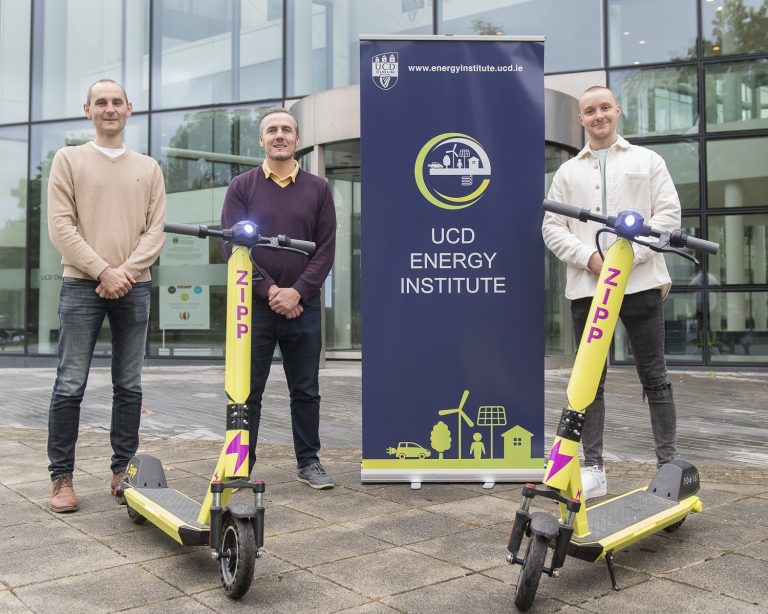 UCD Energy Institute partnership with Zipp Mobility