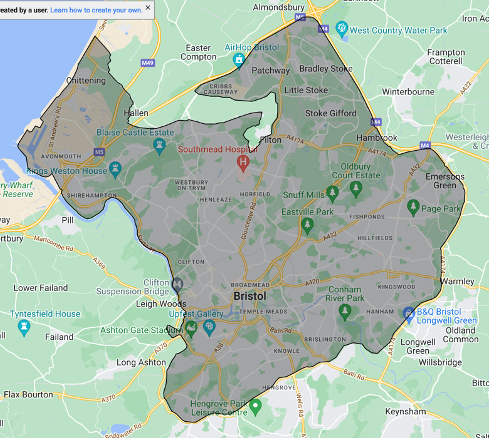 New Voi operating area, Bristol December 2022